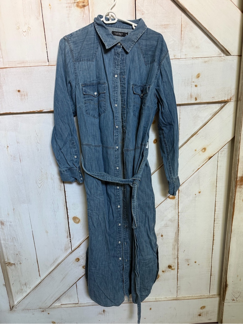 Ralph Lauren Denim Shirt Dress in Blue